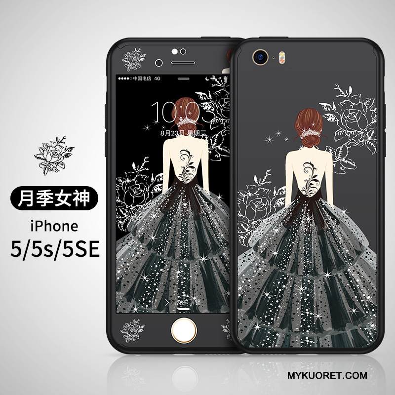 Kuori iPhone 5/5s Laukut Suuntaus Pesty Suede, Kotelo iPhone 5/5s Silikoni Murtumaton Kova