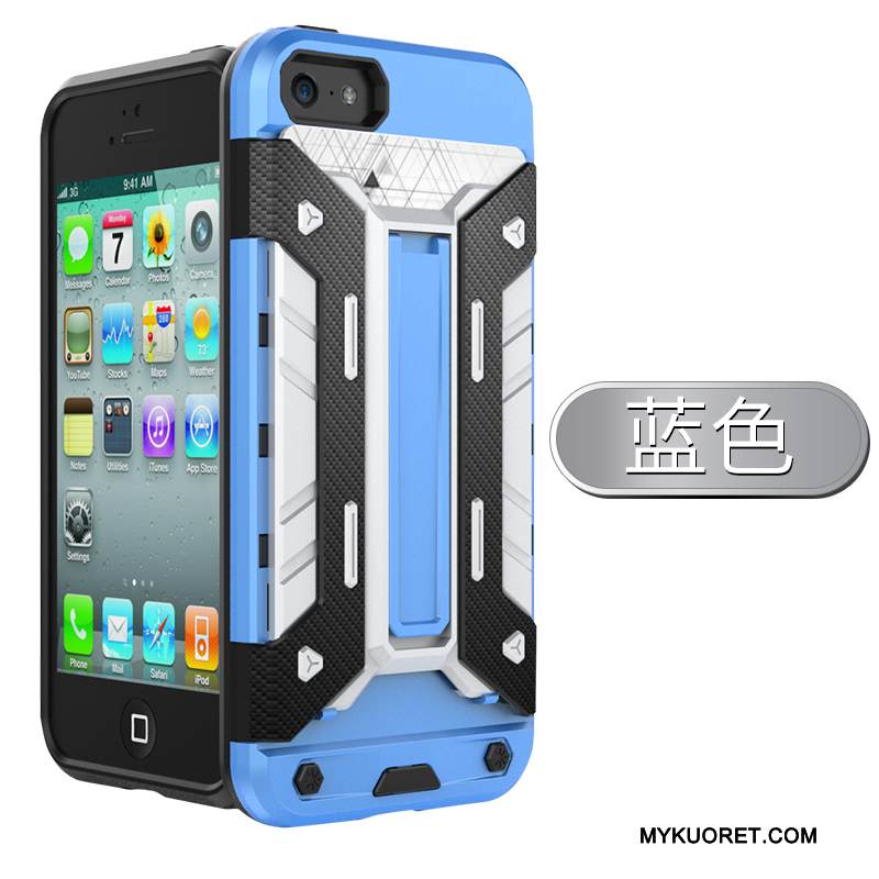 Kuori iPhone 5/5s Laukut Trendi Musta, Kotelo iPhone 5/5s Suojaus Murtumaton Puhelimen Kuoret