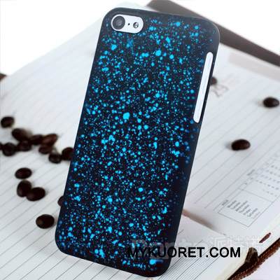 Kuori iPhone 5/5s Luova Kova Pesty Suede, Kotelo iPhone 5/5s Suojaus Puhelimen Kuoret Sininen