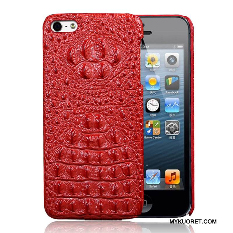 Kuori iPhone 5/5s Luova Punainen Ultra, Kotelo iPhone 5/5s Nahka Ohut Murtumaton