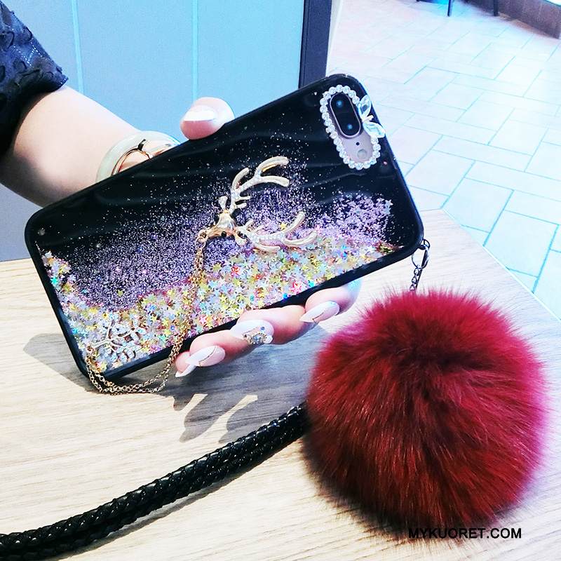 Kuori iPhone 5/5s Luova Ripustettavat Koristeet Violetti, Kotelo iPhone 5/5s Persoonallisuus Juoksuhiekka