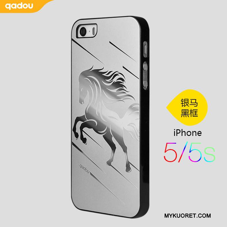 Kuori iPhone 5/5s Metalli Hopea Kulta, Kotelo iPhone 5/5s Puhelimen Kuoret