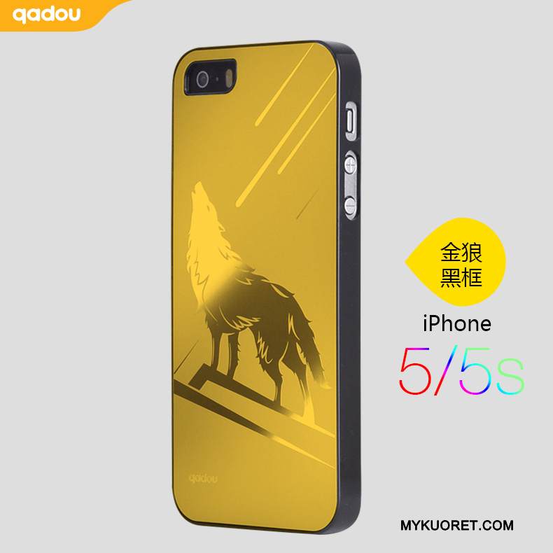 Kuori iPhone 5/5s Metalli Hopea Kulta, Kotelo iPhone 5/5s Puhelimen Kuoret