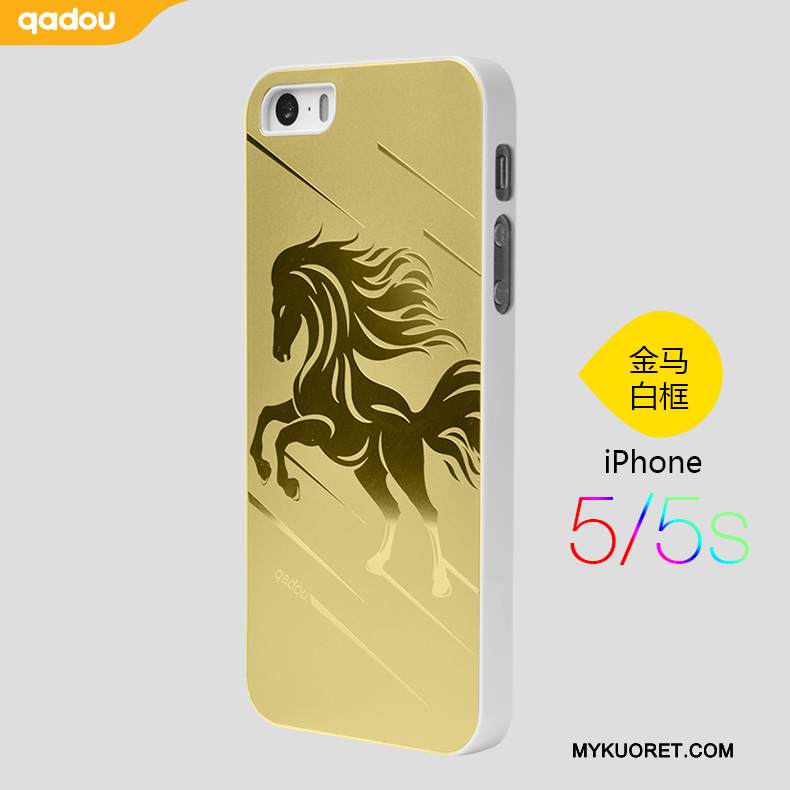 Kuori iPhone 5/5s Metalli Hopea Kulta, Kotelo iPhone 5/5s Puhelimen Kuoret
