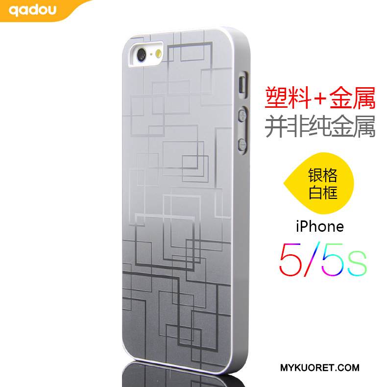 Kuori iPhone 5/5s Metalli Hopea Kulta, Kotelo iPhone 5/5s Puhelimen Kuoret