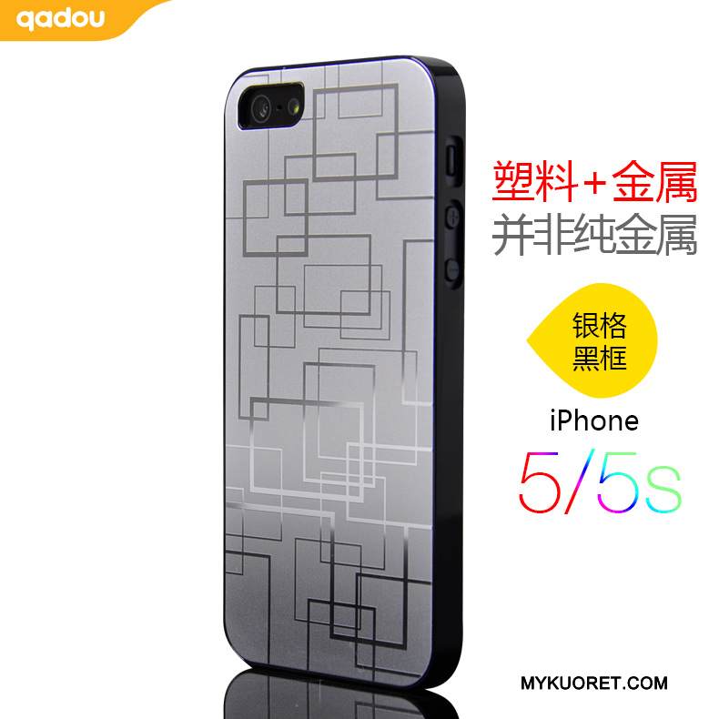 Kuori iPhone 5/5s Metalli Hopea Kulta, Kotelo iPhone 5/5s Puhelimen Kuoret