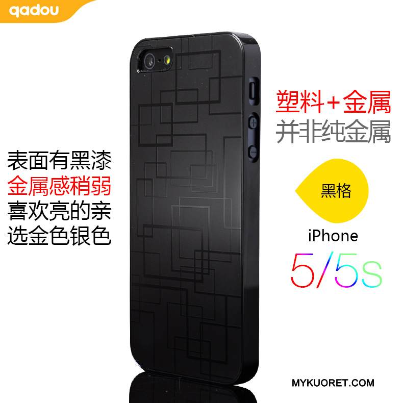 Kuori iPhone 5/5s Metalli Hopea Kulta, Kotelo iPhone 5/5s Puhelimen Kuoret