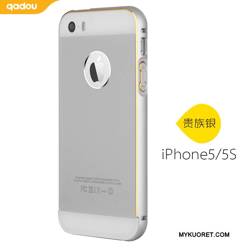 Kuori iPhone 5/5s Metalli Trendi Kulta, Kotelo iPhone 5/5s Puhelimen Kuoret Takakansi