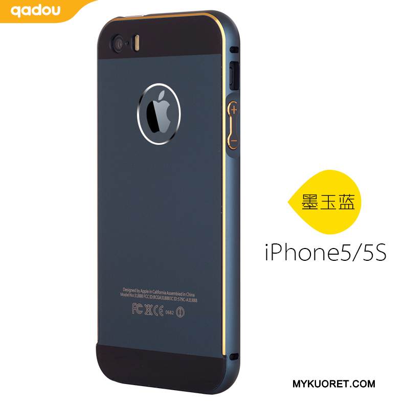 Kuori iPhone 5/5s Metalli Trendi Kulta, Kotelo iPhone 5/5s Puhelimen Kuoret Takakansi