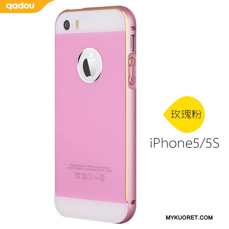 Kuori iPhone 5/5s Metalli Trendi Kulta, Kotelo iPhone 5/5s Puhelimen Kuoret Takakansi