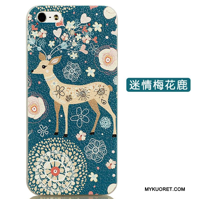 Kuori iPhone 5/5s Monivärinen Ohut Ihana, Kotelo iPhone 5/5s Luova Kova Ultra