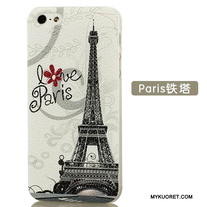 Kuori iPhone 5/5s Monivärinen Ohut Ihana, Kotelo iPhone 5/5s Luova Kova Ultra