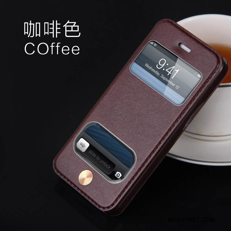 Kuori iPhone 5/5s Nahka Ohut Puhelimen Kuoret, Kotelo iPhone 5/5s Suojaus