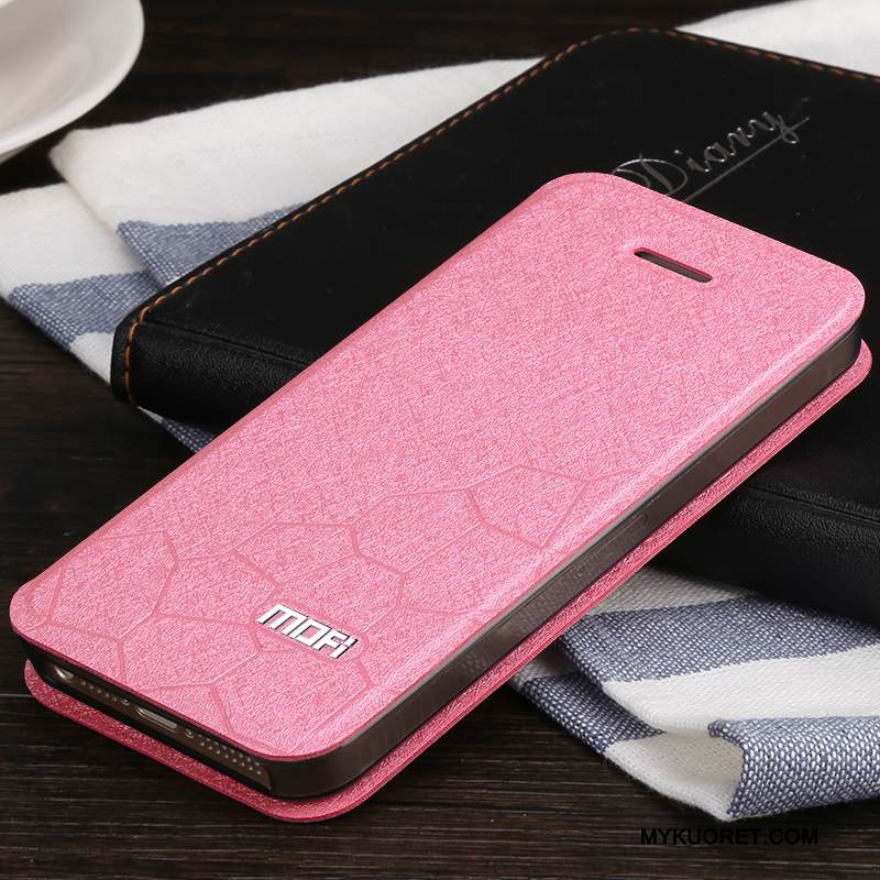Kuori iPhone 5/5s Nahka Valkoinen Puhelimen Kuoret, Kotelo iPhone 5/5s Silikoni Pesty Suede Trendi