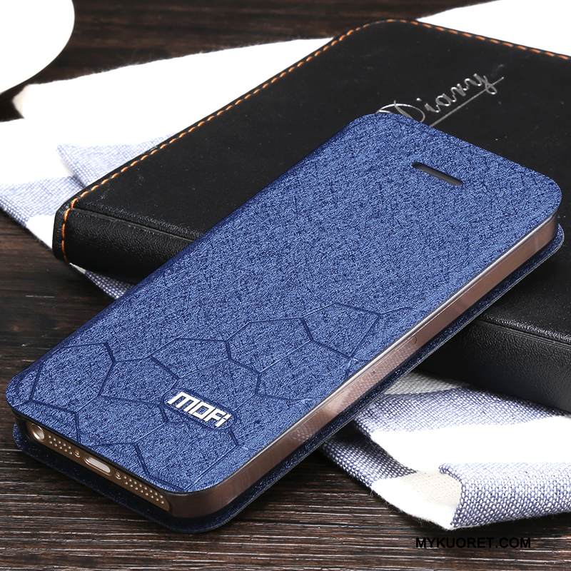 Kuori iPhone 5/5s Nahka Valkoinen Puhelimen Kuoret, Kotelo iPhone 5/5s Silikoni Pesty Suede Trendi