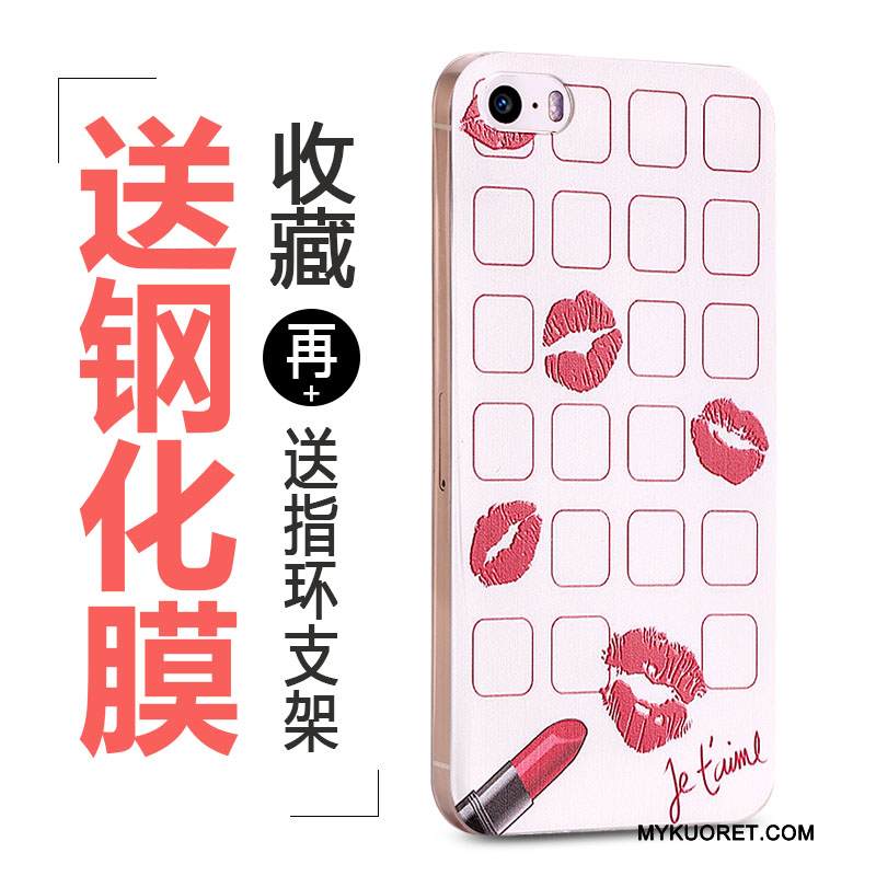 Kuori iPhone 5/5s Pehmeä Neste Ihana Puhelimen Kuoret, Kotelo iPhone 5/5s Monivärinen Rengas Muokata