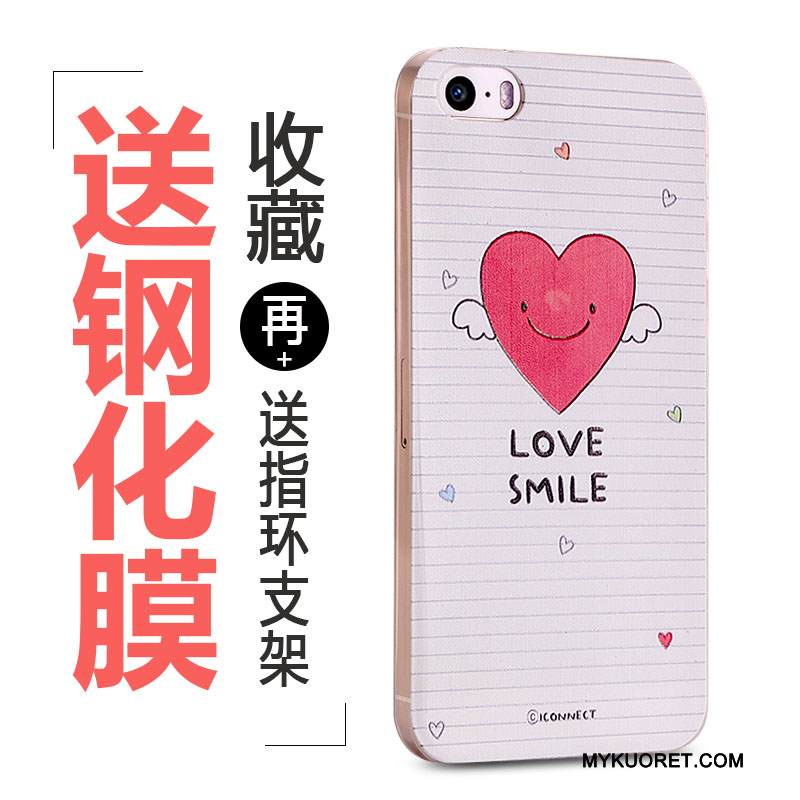 Kuori iPhone 5/5s Pehmeä Neste Ihana Puhelimen Kuoret, Kotelo iPhone 5/5s Monivärinen Rengas Muokata