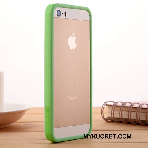 Kuori iPhone 5/5s Pehmeä Neste Kehys Sininen, Kotelo iPhone 5/5s Silikoni Murtumaton Puhelimen Kuoret