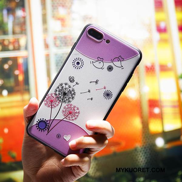 Kuori iPhone 5/5s Pehmeä Neste Kirsikka Persoonallisuus, Kotelo iPhone 5/5s Silikoni Lintu Trendi