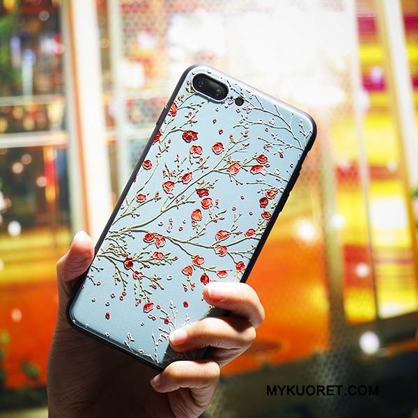 Kuori iPhone 5/5s Pehmeä Neste Kirsikka Persoonallisuus, Kotelo iPhone 5/5s Silikoni Lintu Trendi