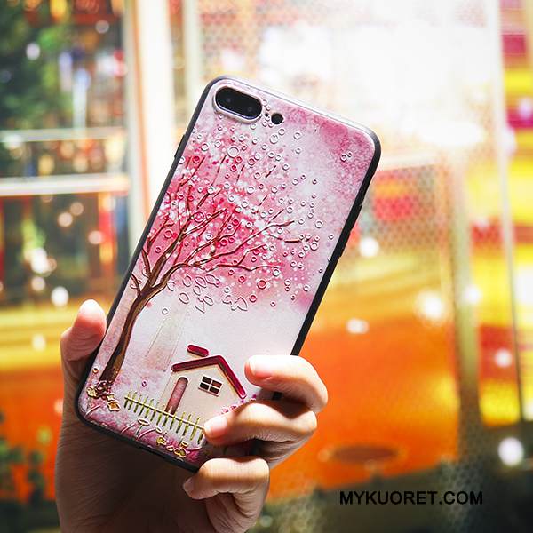 Kuori iPhone 5/5s Pehmeä Neste Kirsikka Persoonallisuus, Kotelo iPhone 5/5s Silikoni Lintu Trendi