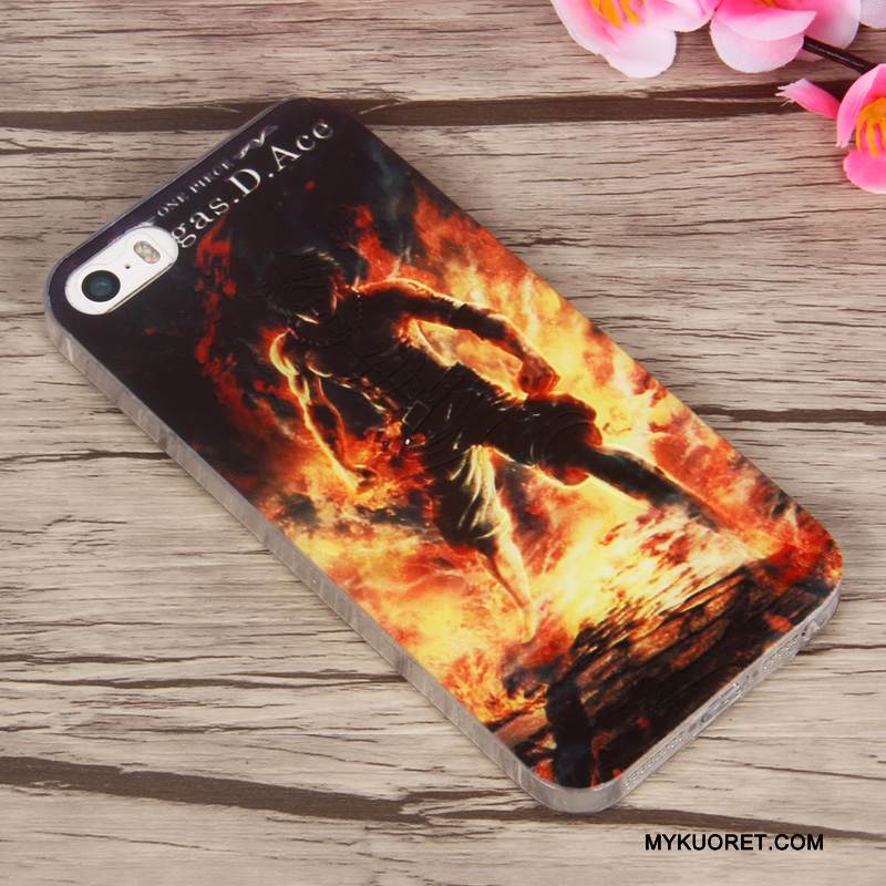 Kuori iPhone 5/5s Pehmeä Neste Ohut Puhelimen Kuoret, Kotelo iPhone 5/5s Luova Violetti