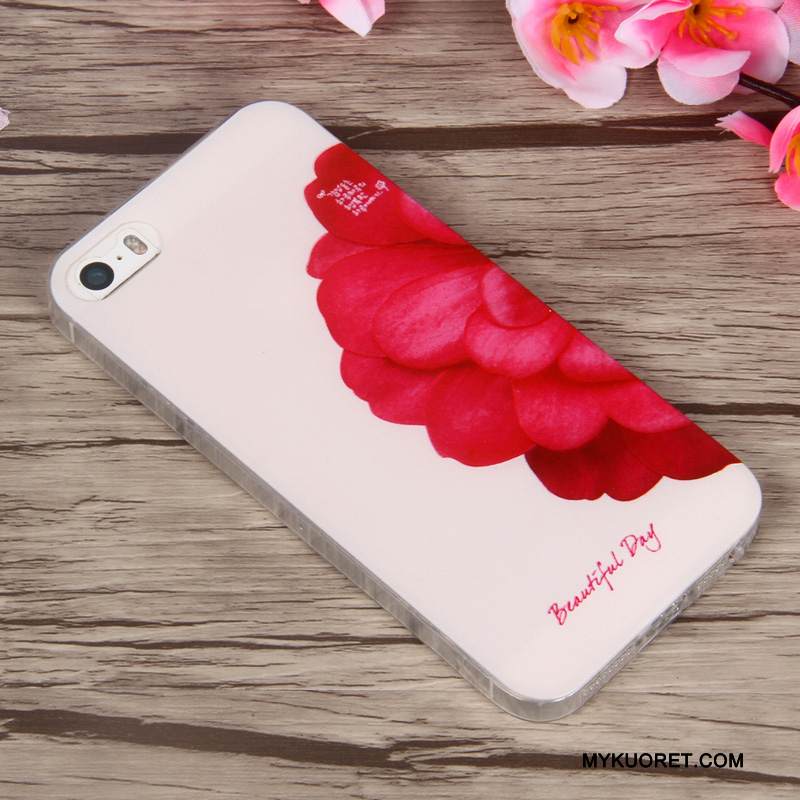 Kuori iPhone 5/5s Pehmeä Neste Ohut Puhelimen Kuoret, Kotelo iPhone 5/5s Luova Violetti