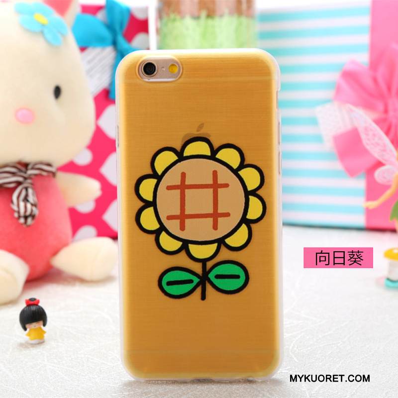 Kuori iPhone 5/5s Sarjakuva Ihana Läpinäkyvä, Kotelo iPhone 5/5s Monivärinen Puhelimen Kuoret