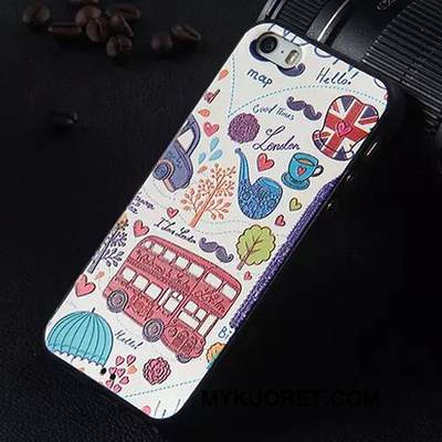 Kuori iPhone 5/5s Silikoni Murtumaton Läpinäkyvä, Kotelo iPhone 5/5s Suojaus Puhelimen Kuoret