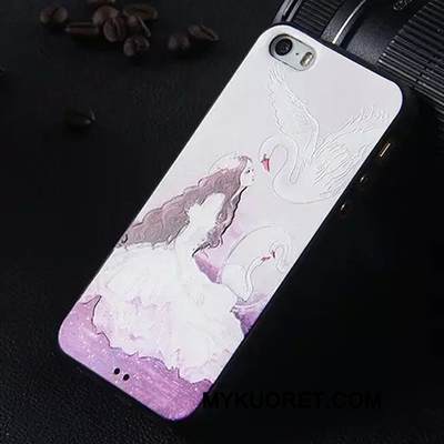 Kuori iPhone 5/5s Silikoni Murtumaton Läpinäkyvä, Kotelo iPhone 5/5s Suojaus Puhelimen Kuoret