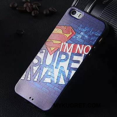 Kuori iPhone 5/5s Silikoni Murtumaton Läpinäkyvä, Kotelo iPhone 5/5s Suojaus Puhelimen Kuoret