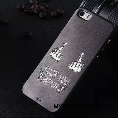 Kuori iPhone 5/5s Silikoni Murtumaton Läpinäkyvä, Kotelo iPhone 5/5s Suojaus Puhelimen Kuoret