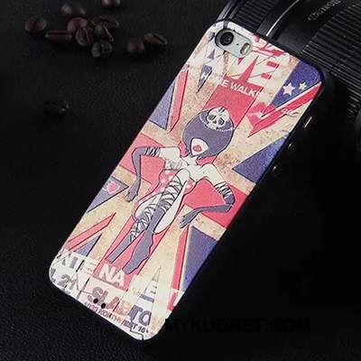 Kuori iPhone 5/5s Silikoni Murtumaton Läpinäkyvä, Kotelo iPhone 5/5s Suojaus Puhelimen Kuoret