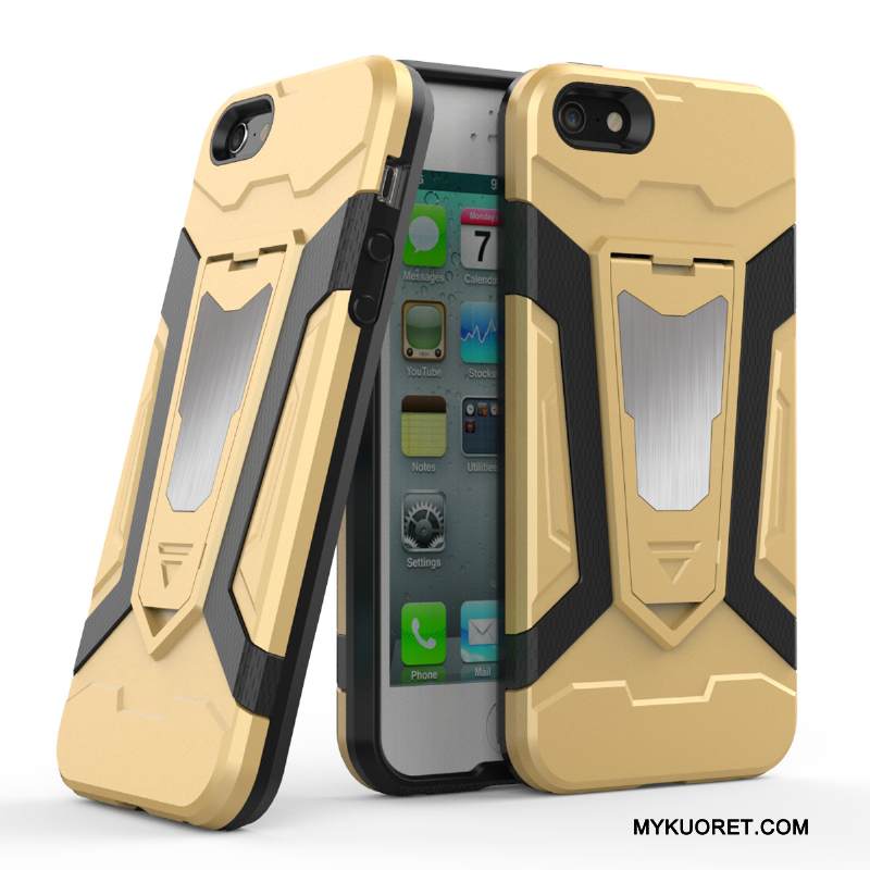 Kuori iPhone 5/5s Silikoni Murtumaton Puhelimen Kuoret, Kotelo iPhone 5/5s Laukut Kulta Trendi