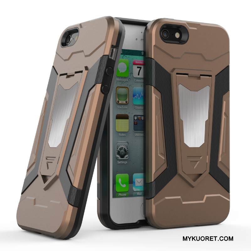 Kuori iPhone 5/5s Silikoni Murtumaton Puhelimen Kuoret, Kotelo iPhone 5/5s Laukut Kulta Trendi