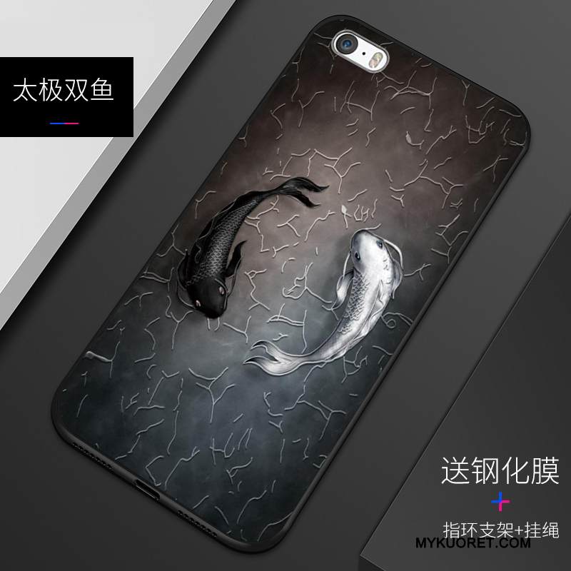 Kuori iPhone 5/5s Silikoni Persoonallisuus Sininen, Kotelo iPhone 5/5s Kohokuviointi Murtumaton Viini Punainen