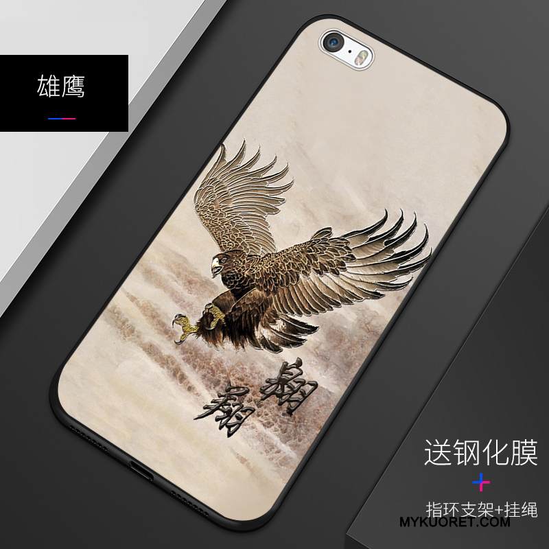 Kuori iPhone 5/5s Silikoni Persoonallisuus Sininen, Kotelo iPhone 5/5s Kohokuviointi Murtumaton Viini Punainen