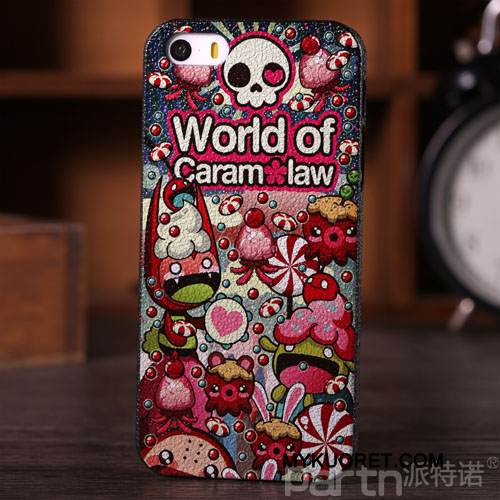 Kuori iPhone 5/5s Silikoni Puhelimen Kuoret Murtumaton, Kotelo iPhone 5/5s Luova Valkoinen Uusi