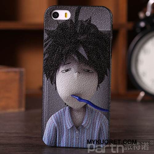 Kuori iPhone 5/5s Silikoni Puhelimen Kuoret Murtumaton, Kotelo iPhone 5/5s Luova Valkoinen Uusi