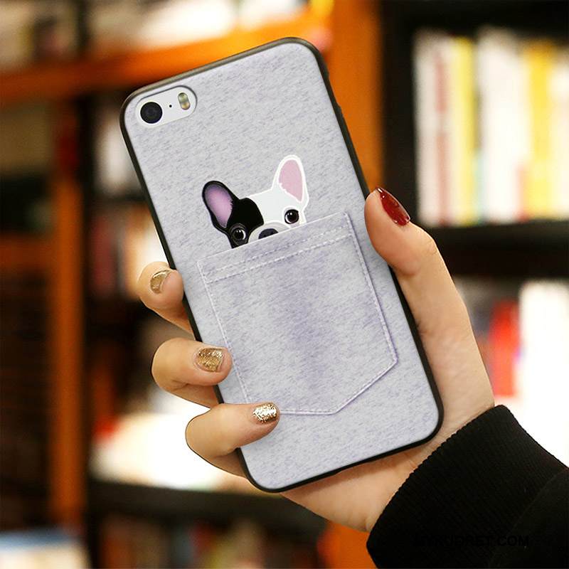 Kuori iPhone 5/5s Silikoni Puhelimen Kuoret Murtumaton, Kotelo iPhone 5/5s Sarjakuva Trendi Ripustettavat Koristeet