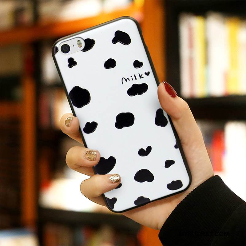 Kuori iPhone 5/5s Silikoni Puhelimen Kuoret Murtumaton, Kotelo iPhone 5/5s Sarjakuva Trendi Ripustettavat Koristeet