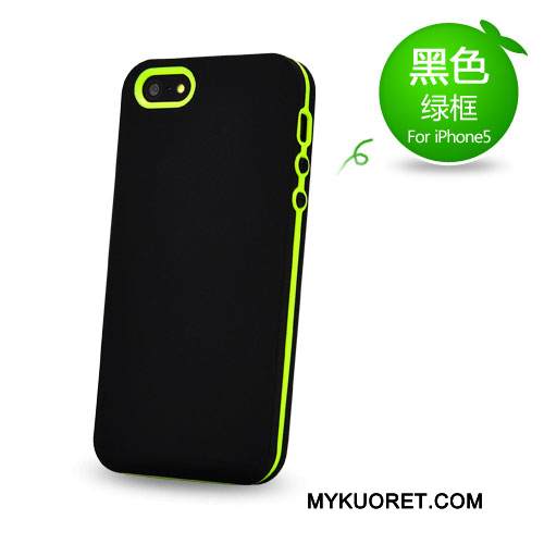 Kuori iPhone 5/5s Silikoni Puhelimen Kuoret Murtumaton, Kotelo iPhone 5/5s Suojaus Punainen