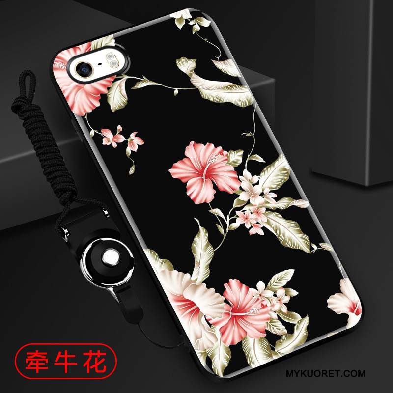 Kuori iPhone 5/5s Silikoni Ripustettavat Koristeet Puhelimen Kuoret, Kotelo iPhone 5/5s Laukut Punainen Murtumaton