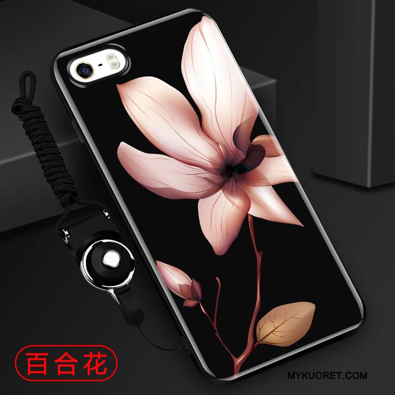 Kuori iPhone 5/5s Silikoni Ripustettavat Koristeet Puhelimen Kuoret, Kotelo iPhone 5/5s Laukut Punainen Murtumaton