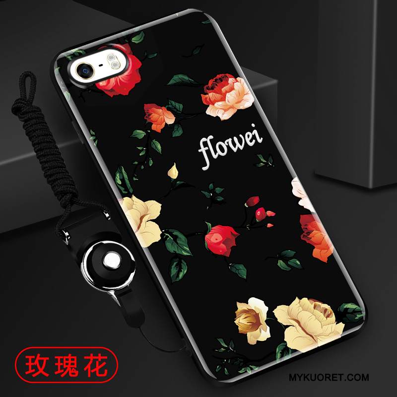 Kuori iPhone 5/5s Silikoni Ripustettavat Koristeet Puhelimen Kuoret, Kotelo iPhone 5/5s Laukut Punainen Murtumaton