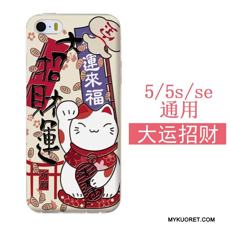 Kuori iPhone 5/5s Silikoni Ripustettavat Koristeet Sininen, Kotelo iPhone 5/5s Laukut Puhelimen Kuoret Valkoinen