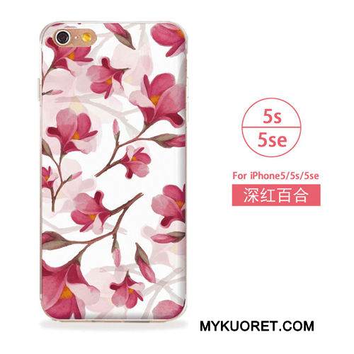 Kuori iPhone 5/5s Silikoni Ripustettavat Koristeet Sininen, Kotelo iPhone 5/5s Laukut Puhelimen Kuoret Valkoinen