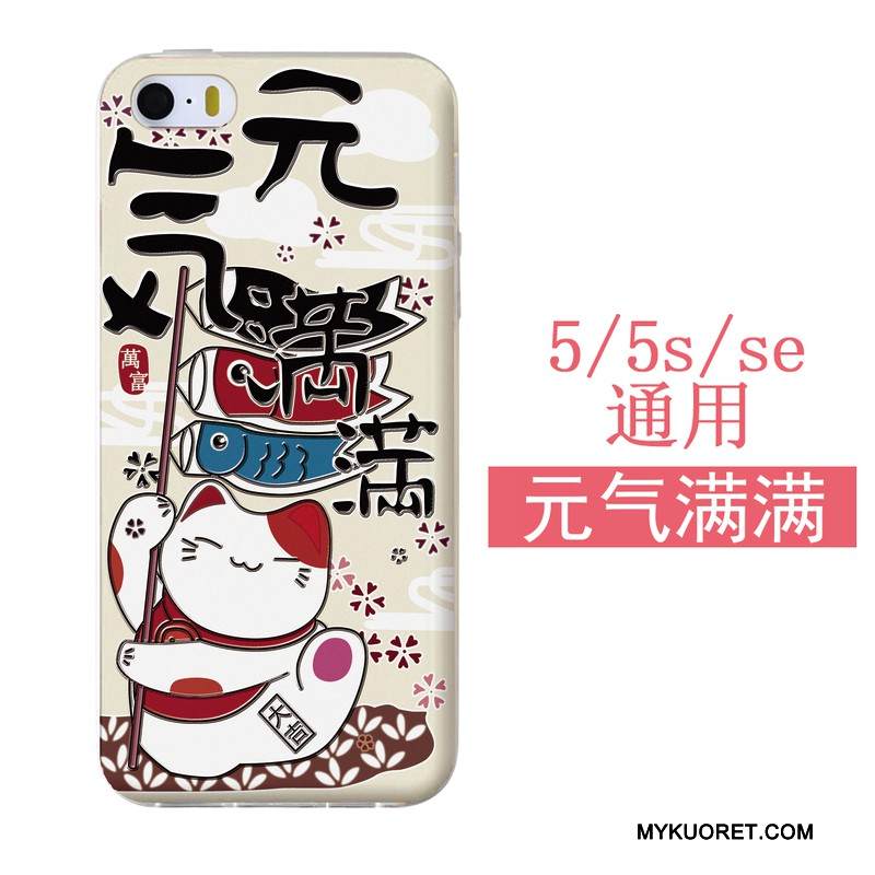 Kuori iPhone 5/5s Silikoni Ripustettavat Koristeet Sininen, Kotelo iPhone 5/5s Laukut Puhelimen Kuoret Valkoinen