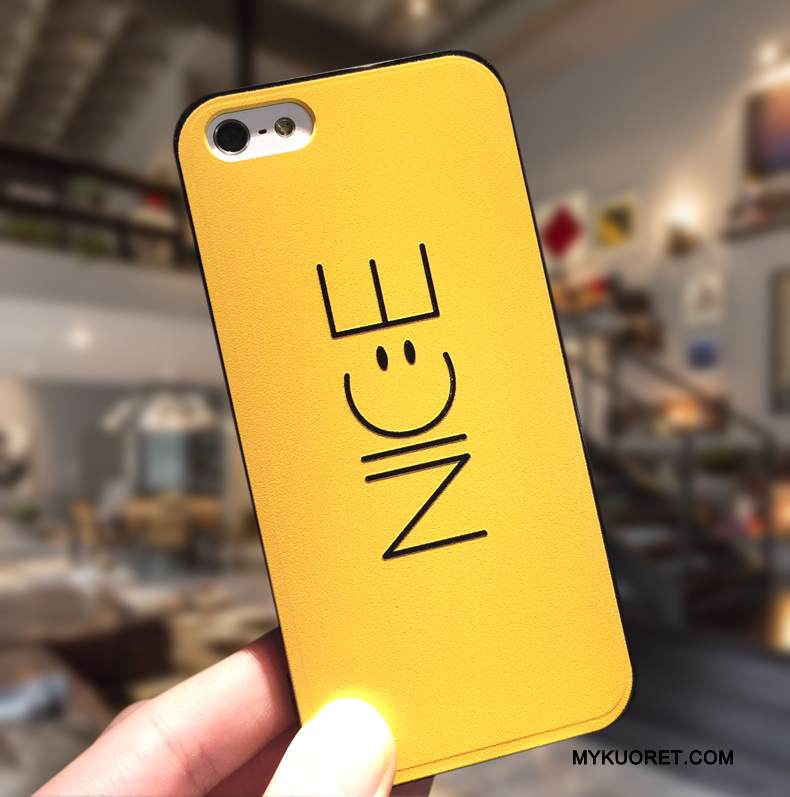 Kuori iPhone 5/5s Silikoni Ripustettavat Koristeet Yksinkertainen, Kotelo iPhone 5/5s Luova Pesty Suede Puhelimen Kuoret