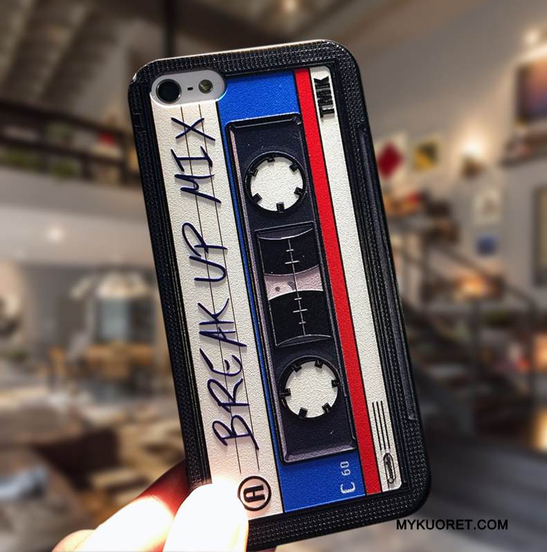 Kuori iPhone 5/5s Silikoni Ripustettavat Koristeet Yksinkertainen, Kotelo iPhone 5/5s Luova Pesty Suede Puhelimen Kuoret